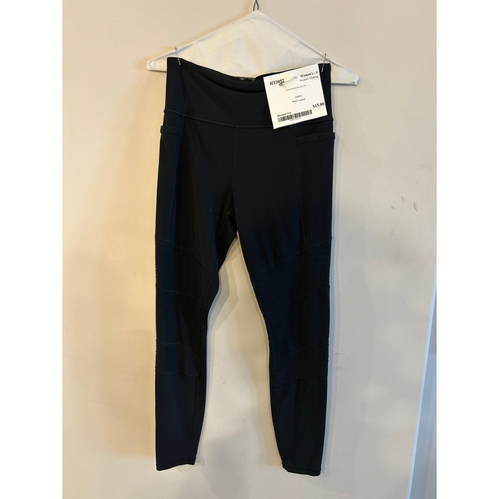 Athleta Black Leggings with Side Pockets Small